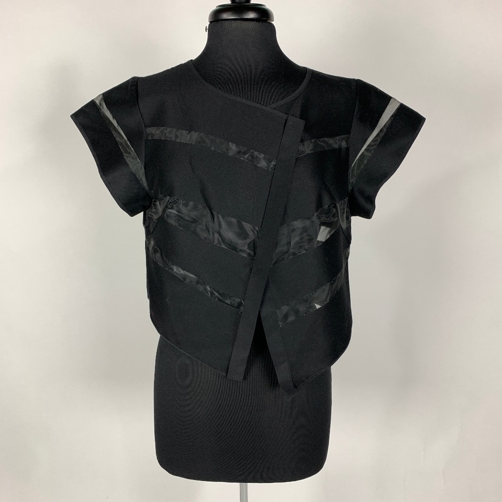 COPY - NWOT Milly Mesh Paneled Crop Top